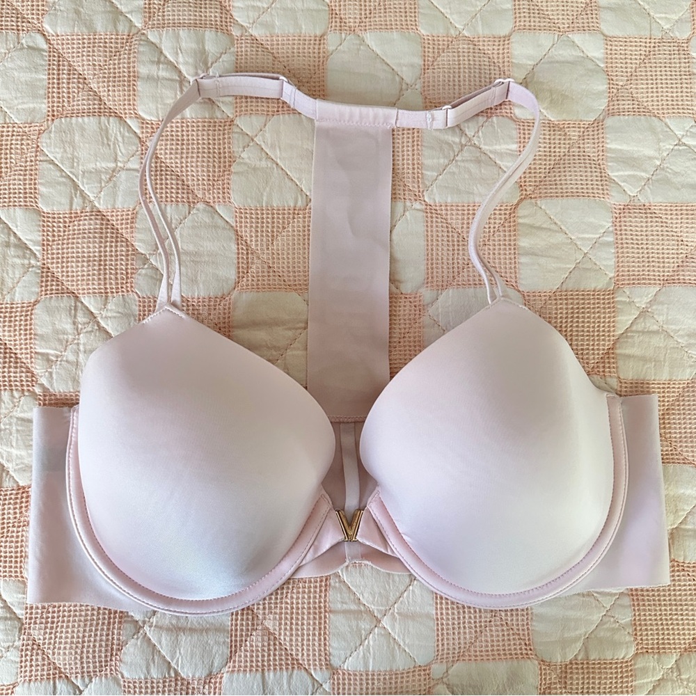 Victoria’s Secret Perfect Coverage Racerback Bra 36C Light Pink